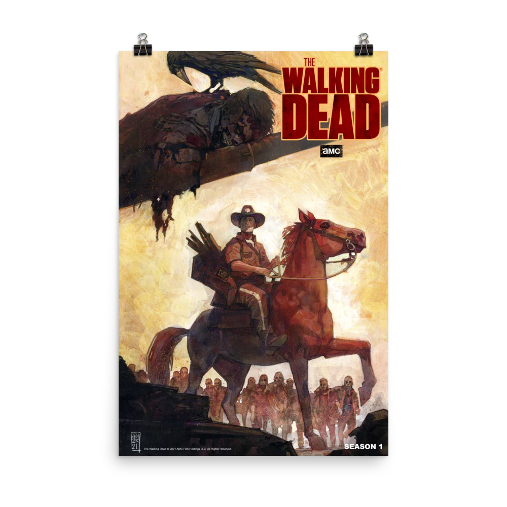 11 WEEKS OF TWD – SEASON 1 BY ALEX MALEEV – Premium Satin Poster - Image 3