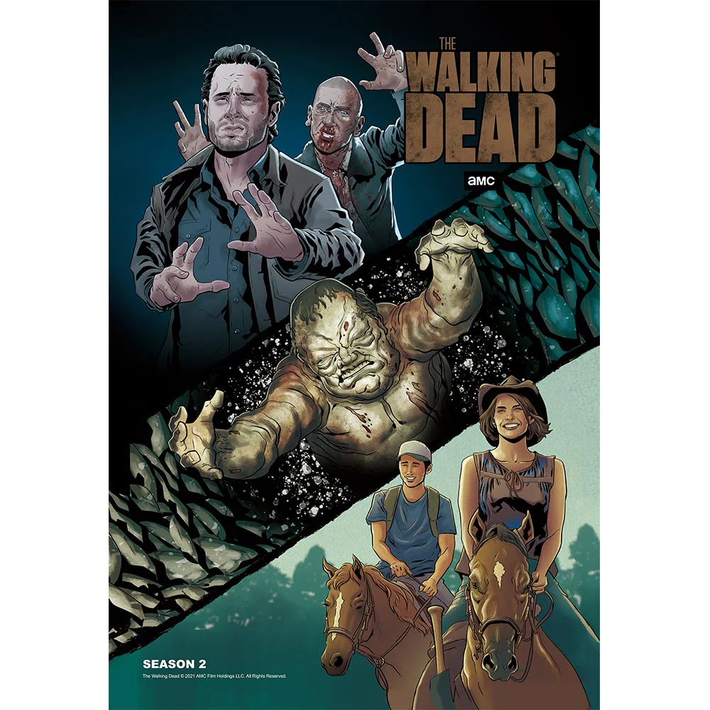 11 Weeks of TWD – Season 2 by Will Sliney & Dee Cunniffe Premium Gallery Wrapped Canvas - Image 2