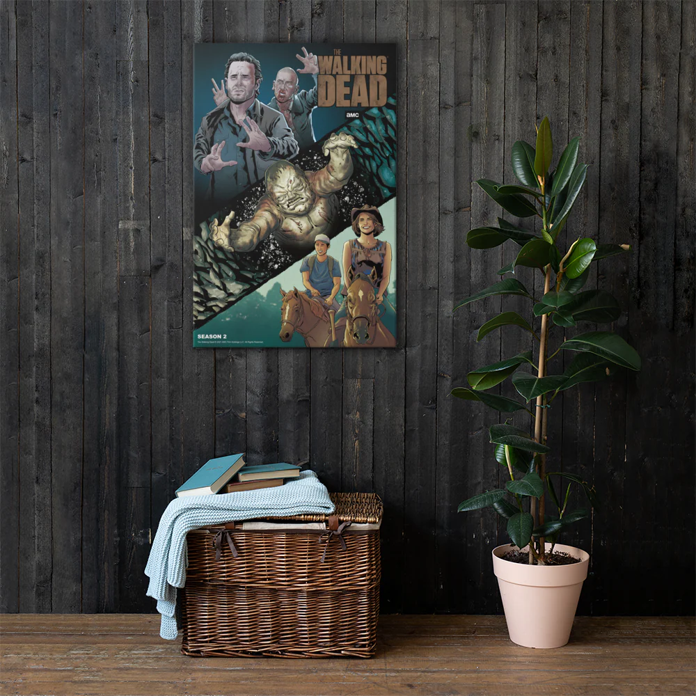 11 Weeks of TWD – Season 2 by Will Sliney & Dee Cunniffe Premium Gallery Wrapped Canvas - Image 3