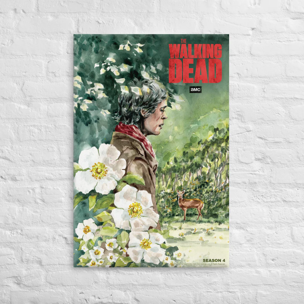 11 Weeks of TWD – Season 4 by Christine Norrie Premium Gallery Wrapped Canvas - Image 2
