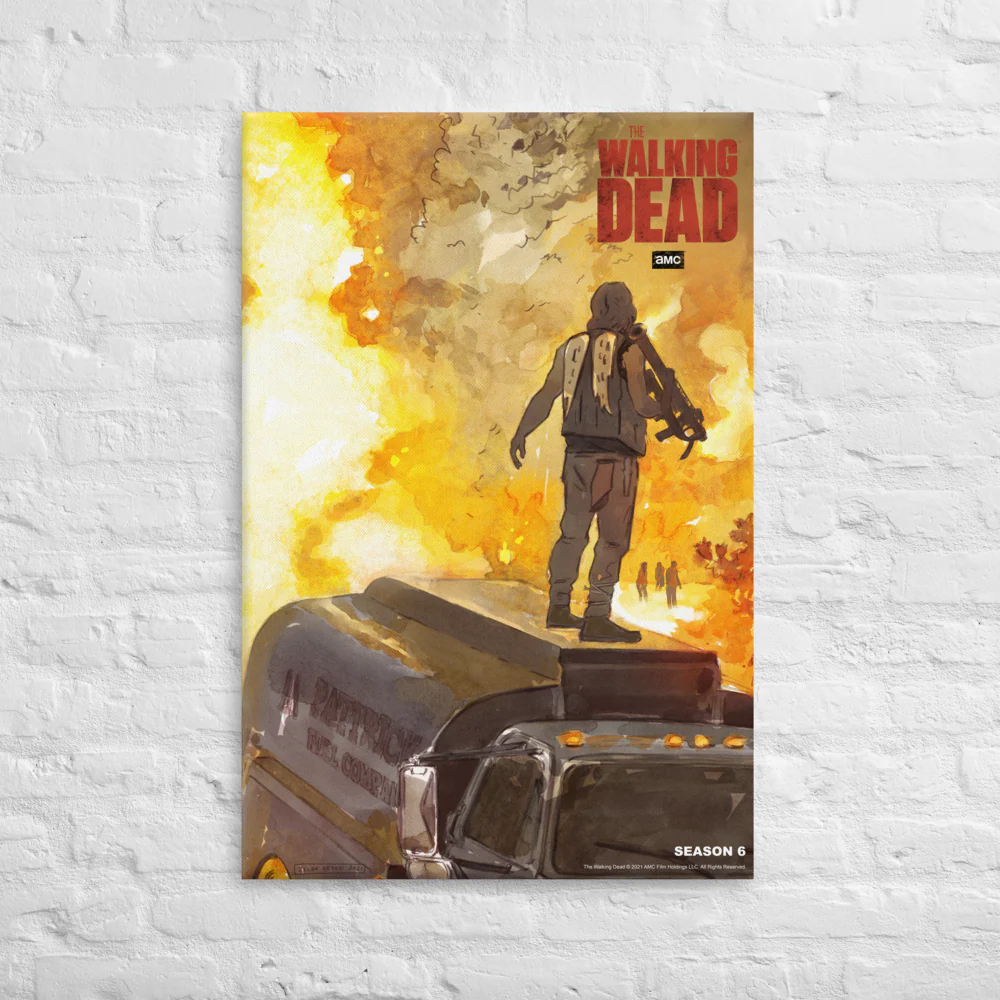 11 Weeks of TWD – Season 6 by Zelda Devon Premium Gallery Wrapped Canvas - Image 2