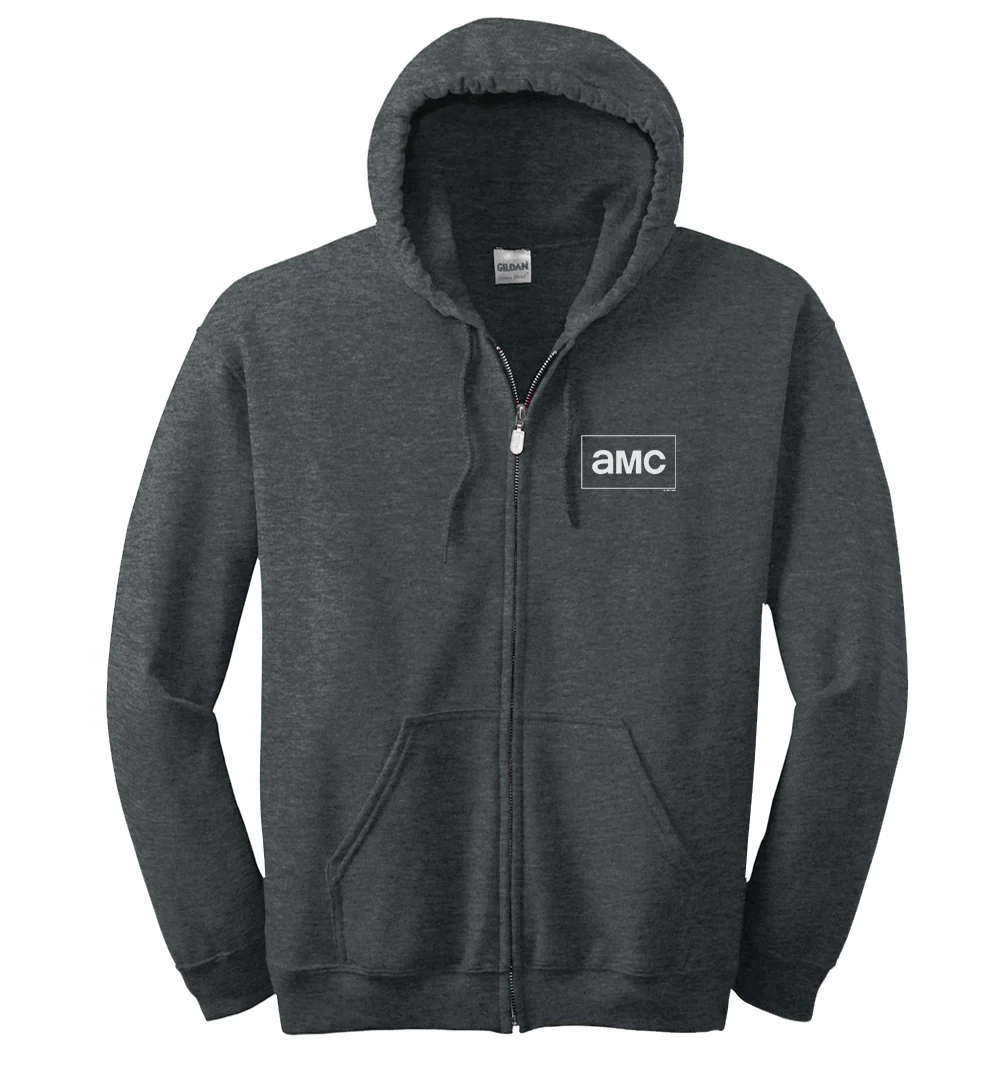 AMC Logo Fleece Zip-Up Hooded Sweatshirt - Image 3