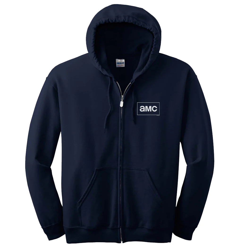 AMC Logo Fleece Zip-Up Hooded Sweatshirt - Image 4