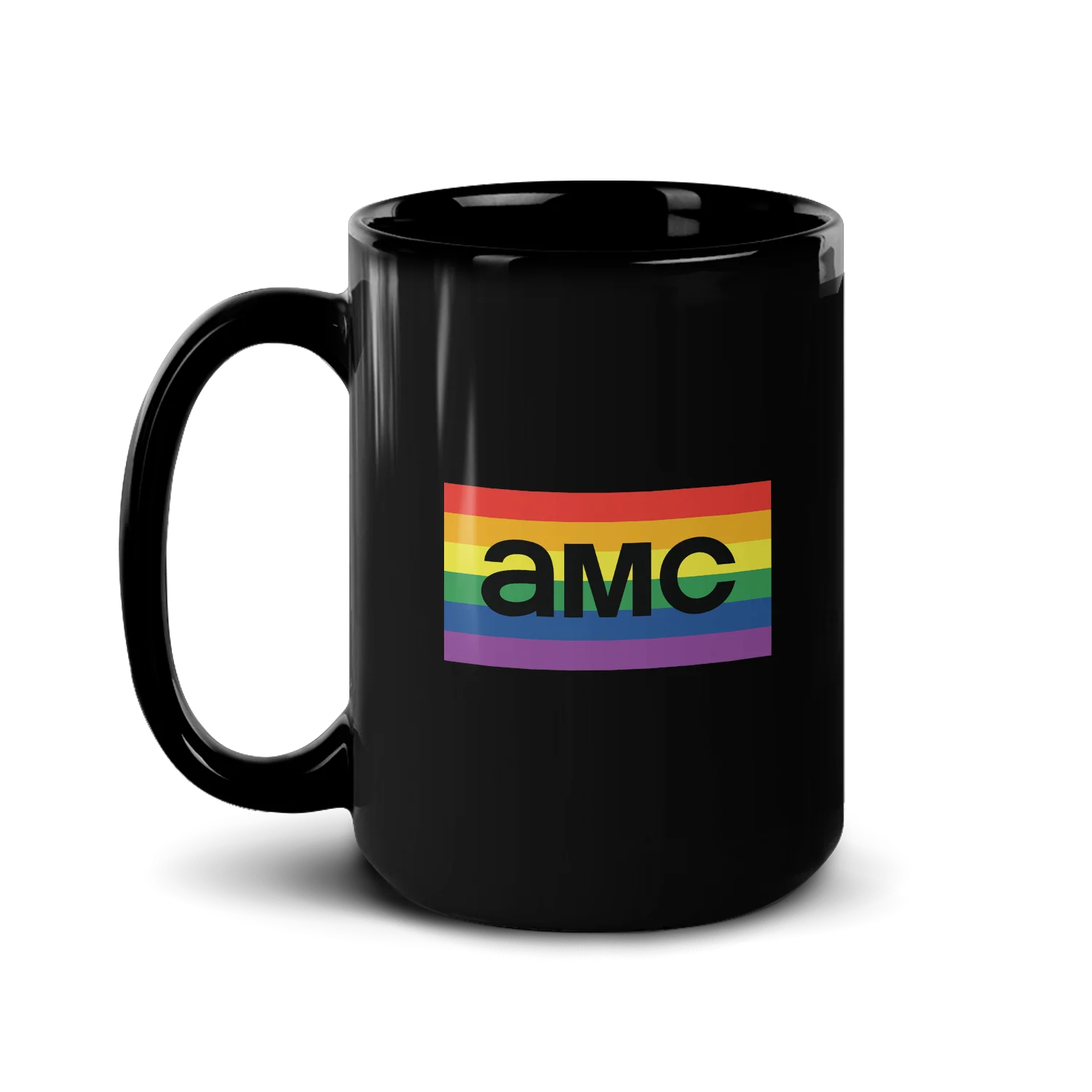 AMC Pride Logo Black Mug - Image 4