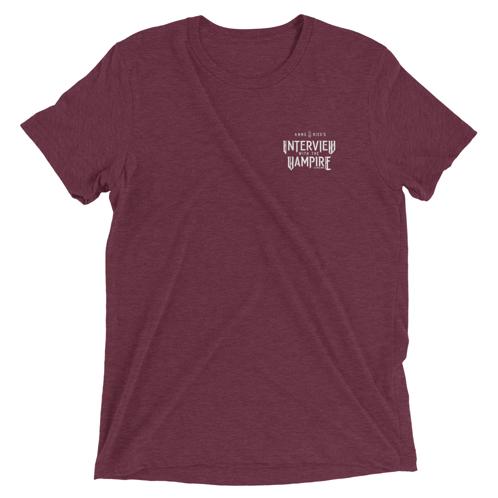 Anne Rice's Interview With The Vampire Logo Adult Tri-Blend T-Shirt - Image 3