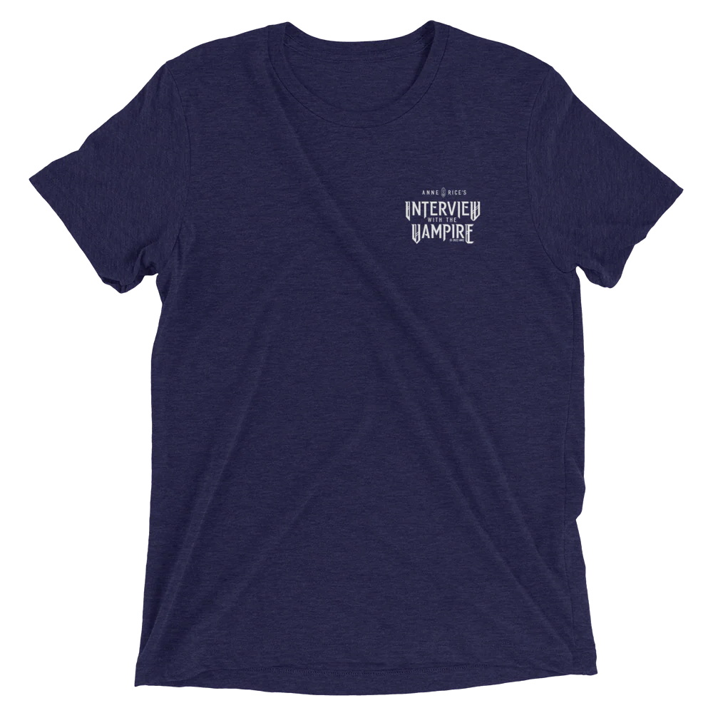 Anne Rice's Interview With The Vampire Logo Adult Tri-Blend T-Shirt - Image 4