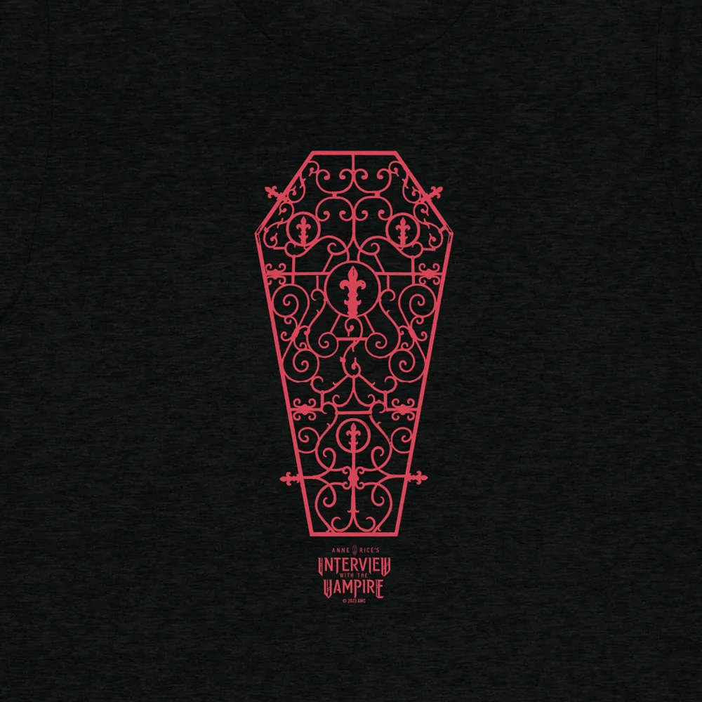 Anne Rice's Interview With The Vampire Coffin Adult Tri-Blend T-Shirt - Image 2