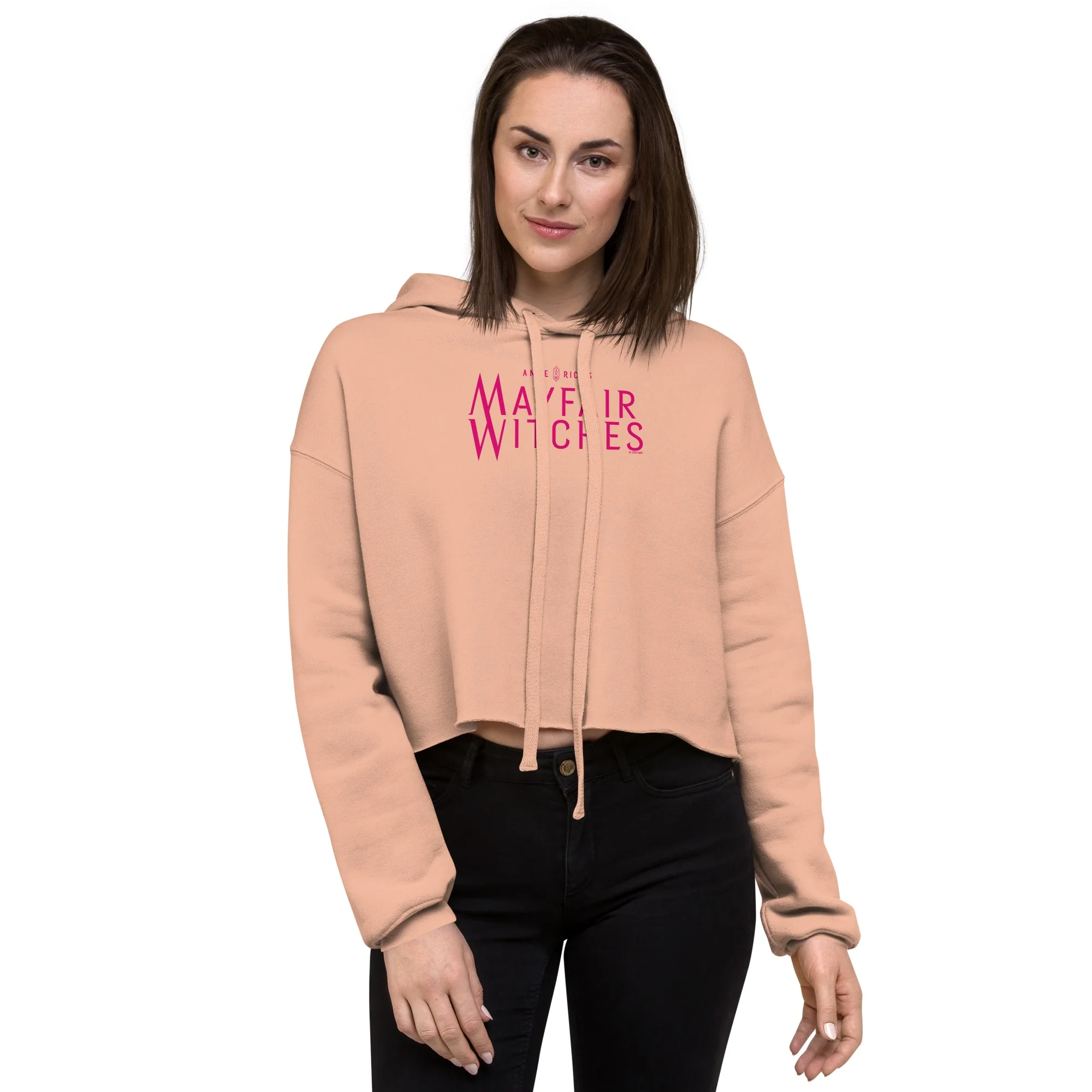Anne Rice's Mayfair Witches Logo Women's Fleece Crop Hooded Sweatshirt - Image 6