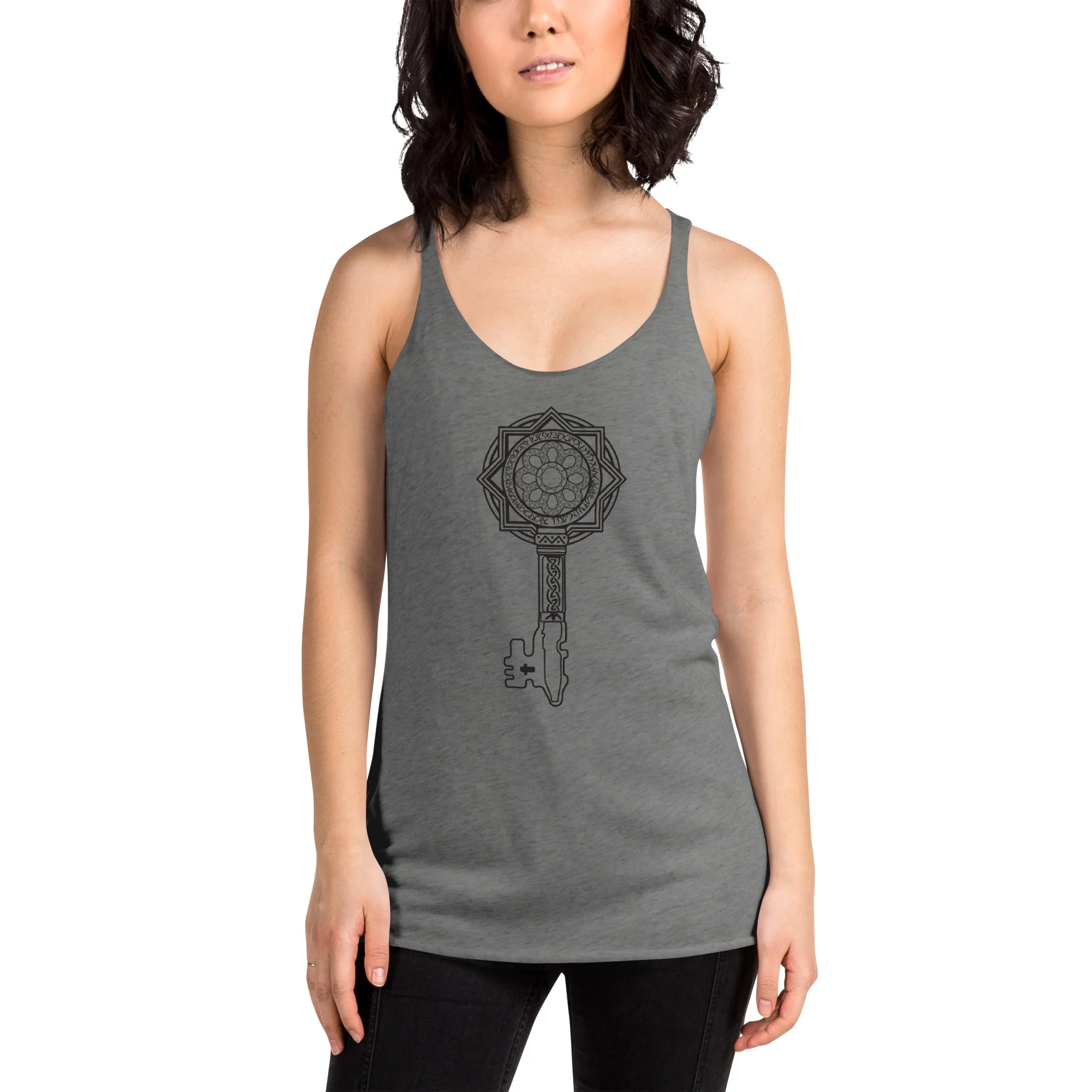Anne Rice's Mayfair Witches Skeleton Key Women's Tri-Blend Racerback Tank Top - Image 4