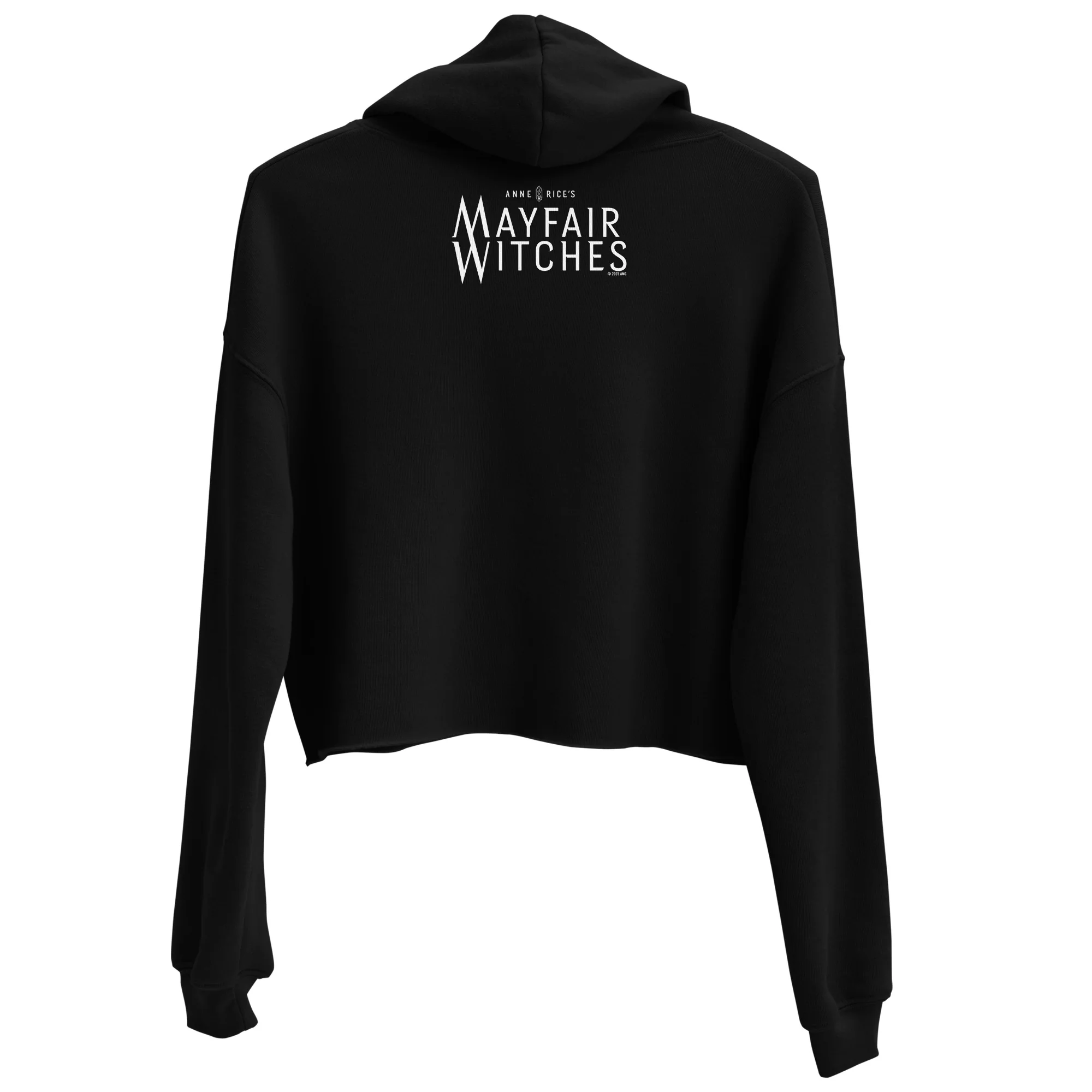 Anne Rice's Mayfair Witches Talamasca Women's Fleece Crop Hooded Sweatshirt - Image 3