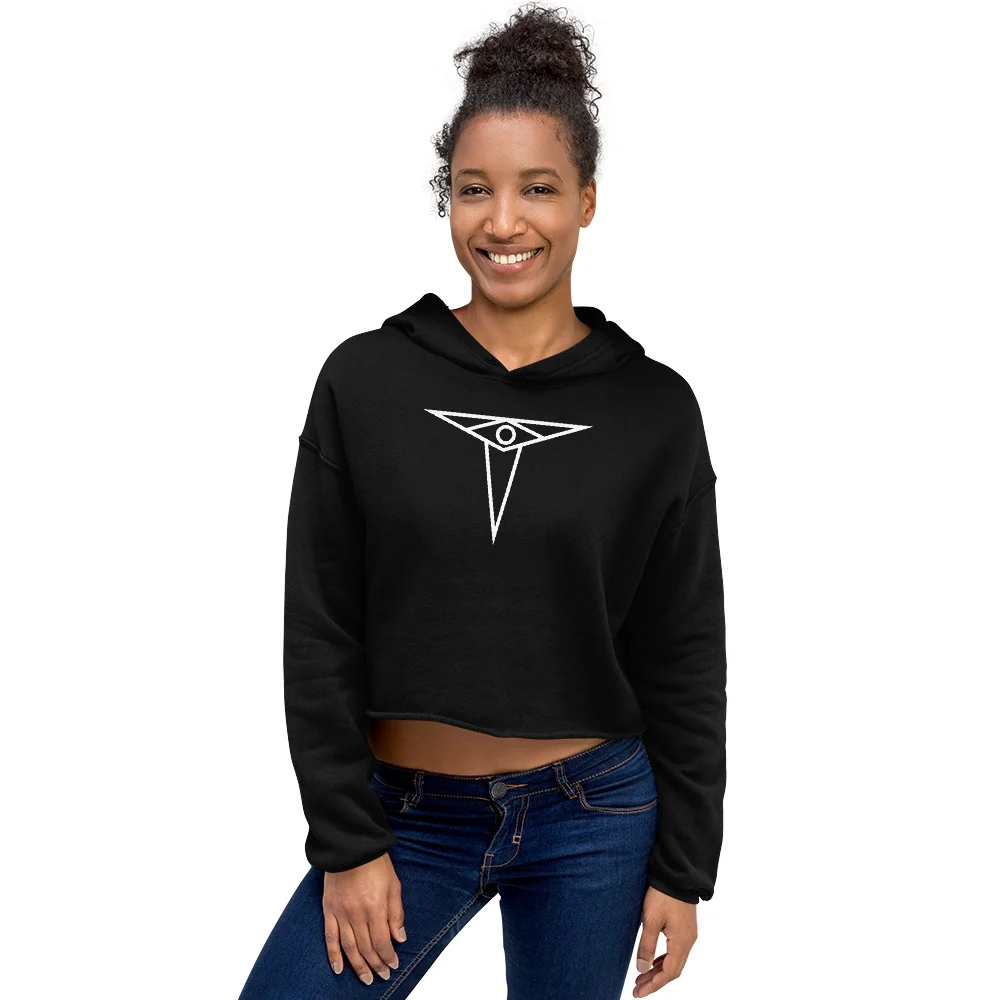 Anne Rice's Mayfair Witches Talamasca Women's Fleece Crop Hooded Sweatshirt - Image 5