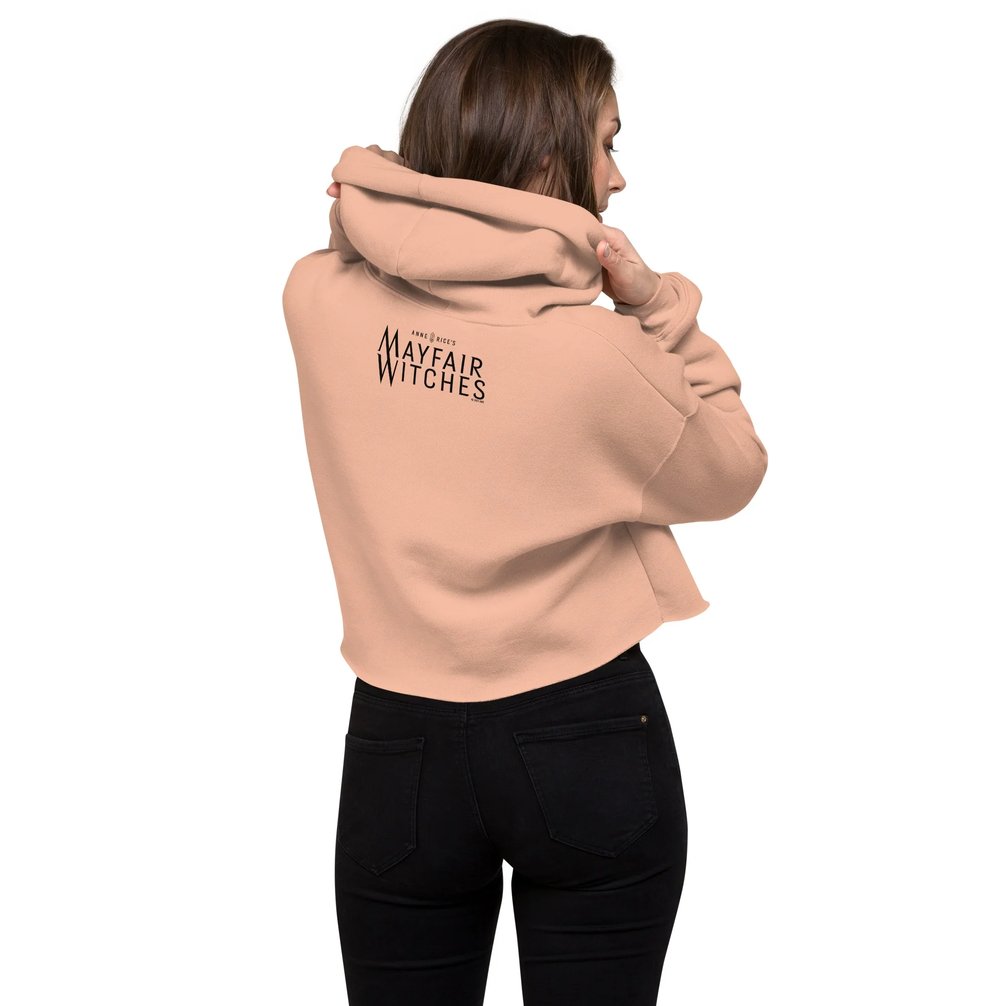 Anne Rice's Mayfair Witches Talamasca Women's Fleece Crop Hooded Sweatshirt - Image 7