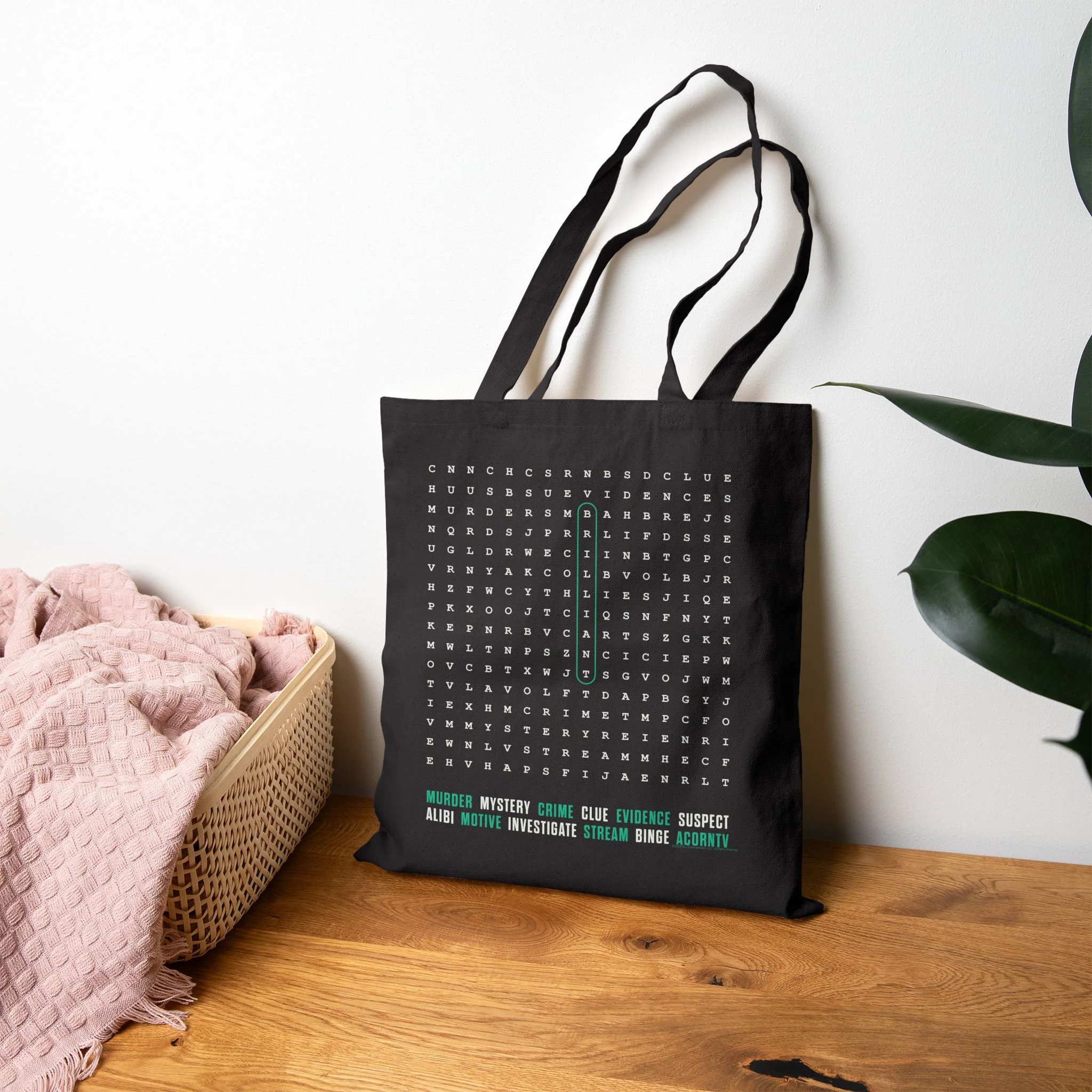 Acorn TV Mystery Word Search Tote Bag - Image 4