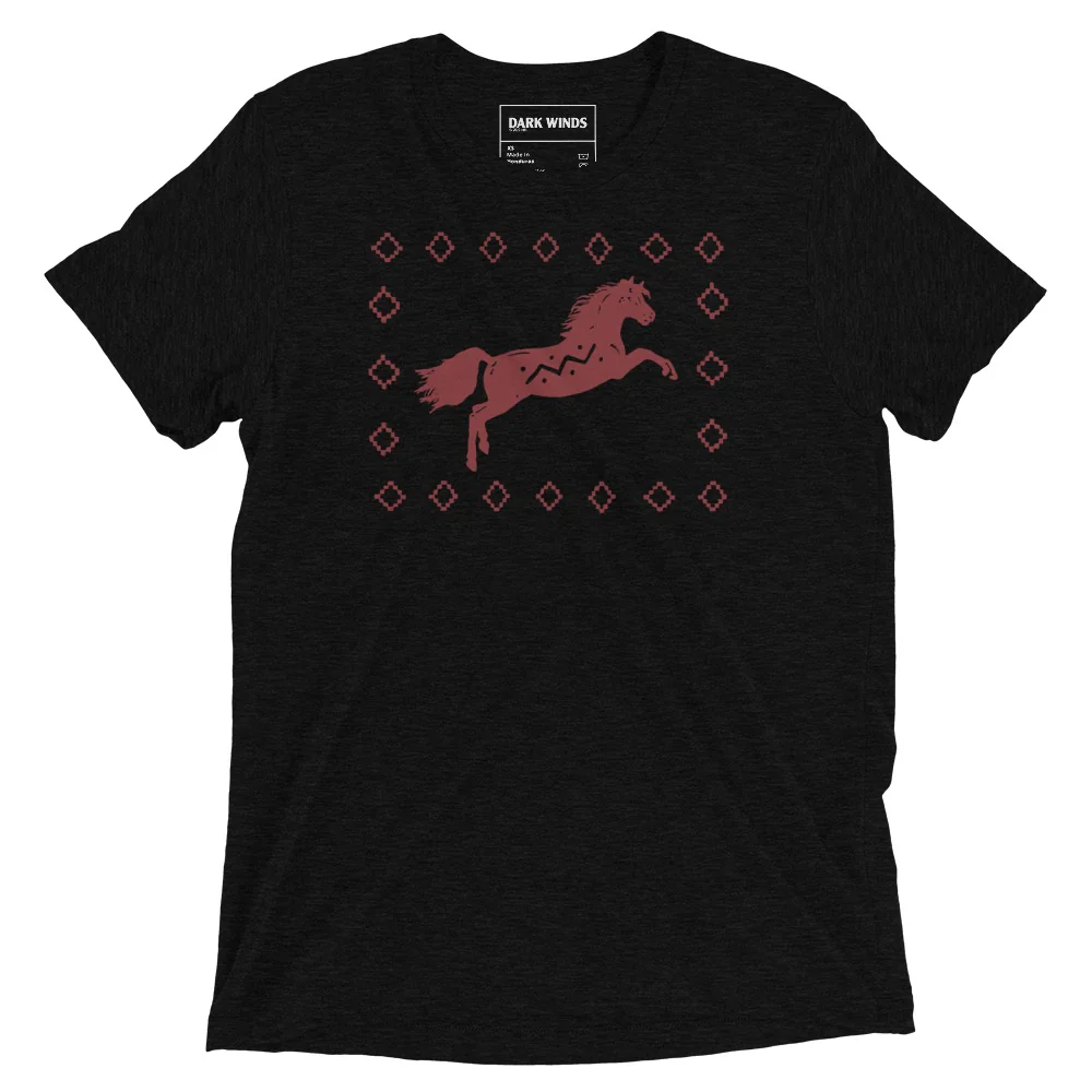 Dark Winds Red Horse Adult T-Shirt - Image 3