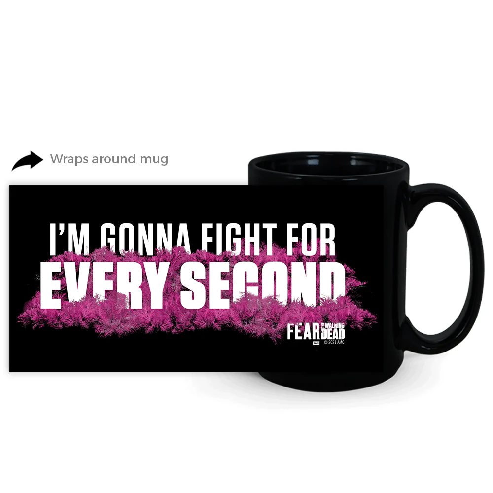 Fear The Walking Dead Fight For Every Second Black Mug - Image 3