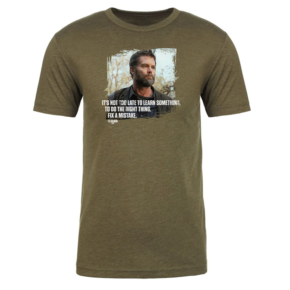 Fear The Walking Dead John Not Too Late Adult Short Sleeve T-Shirt - Image 3