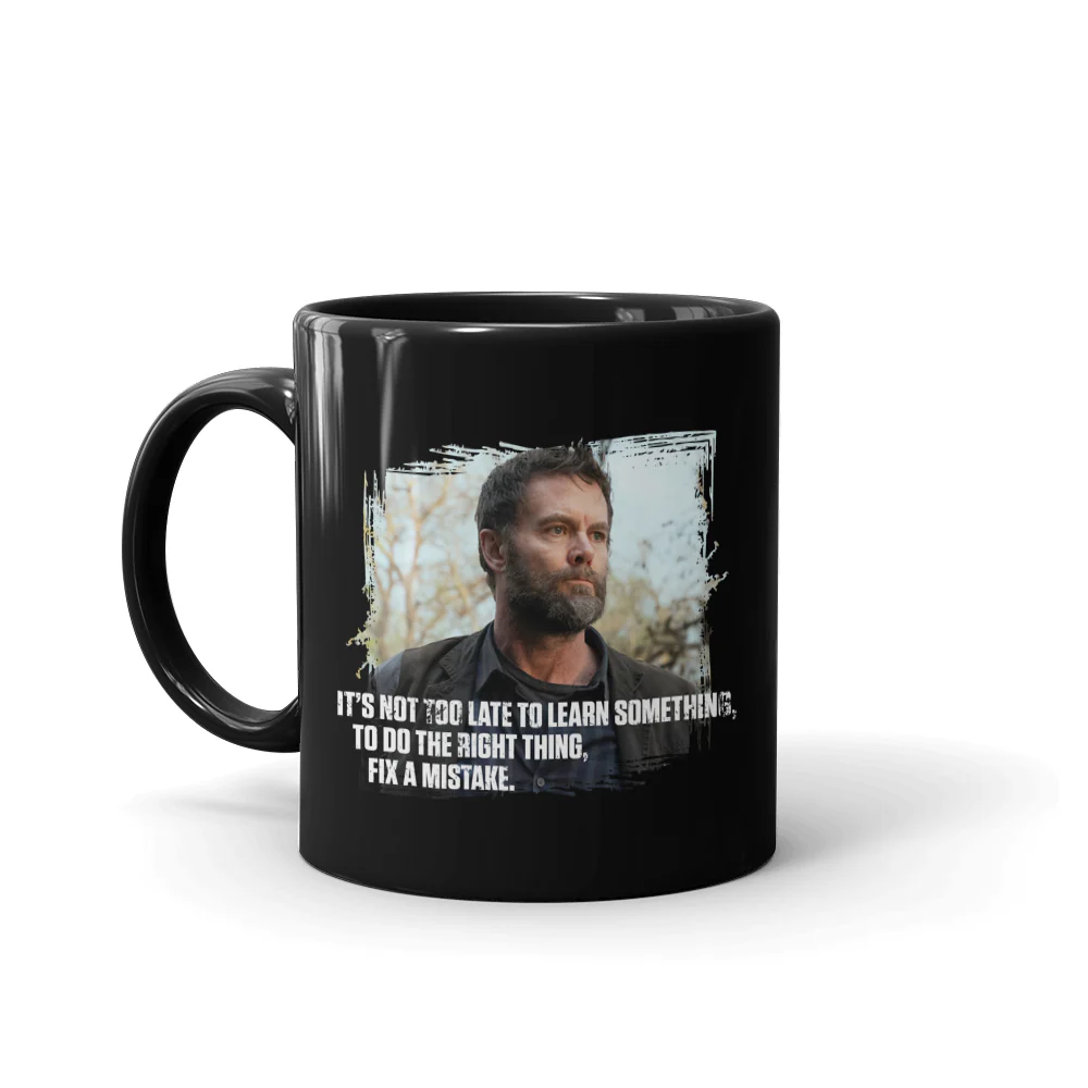Fear The Walking Dead John Not Too Late Black Mug - Image 3
