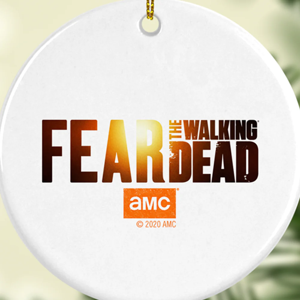 Fear The Walking Dead Season 6 Art Logo Double-Sided Ornament - Image 3