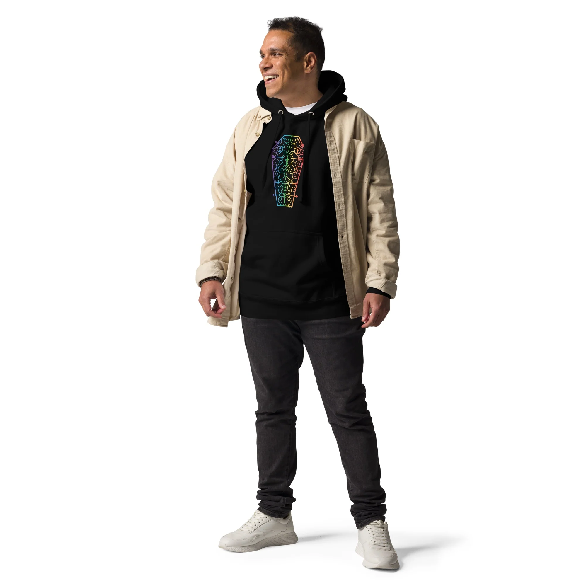 Anne Rice's Interview With The Vampire Love Rainbow Coffin Adult Hoodie - Image 3