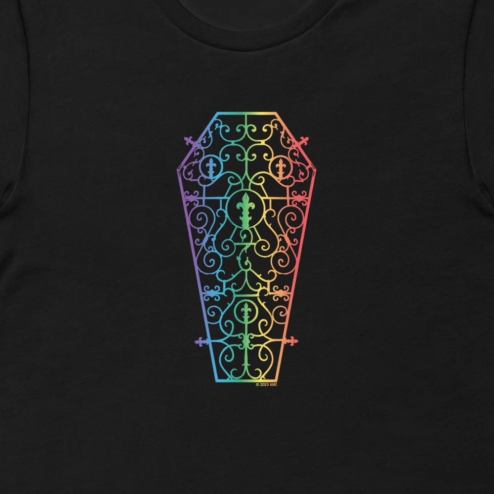 Anne Rice's Interview With The Vampire Love Rainbow Coffin Adult T-Shirt - Image 2