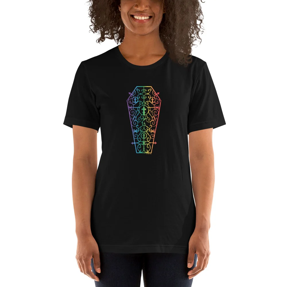 Anne Rice's Interview With The Vampire Love Rainbow Coffin Adult T-Shirt - Image 4