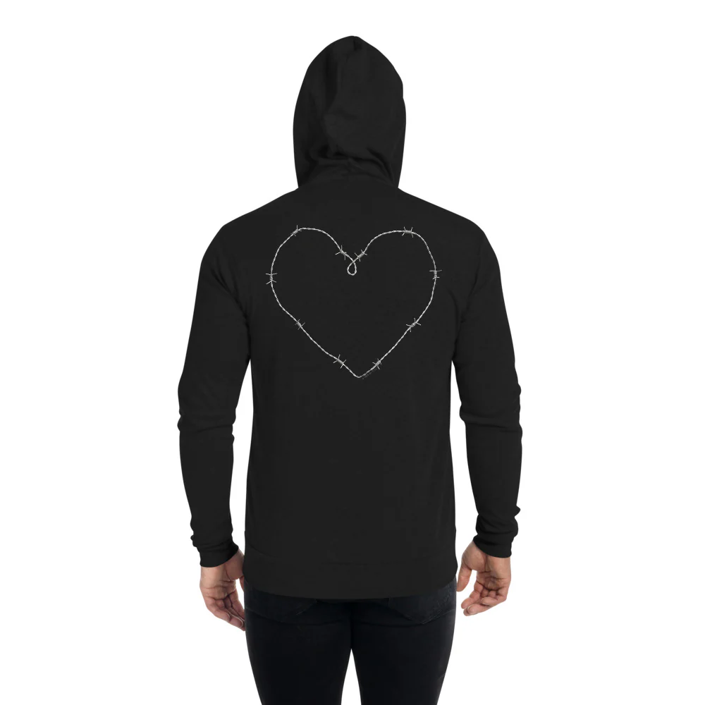 Love After Lockup Heart Zip-up Hoodie - Image 4