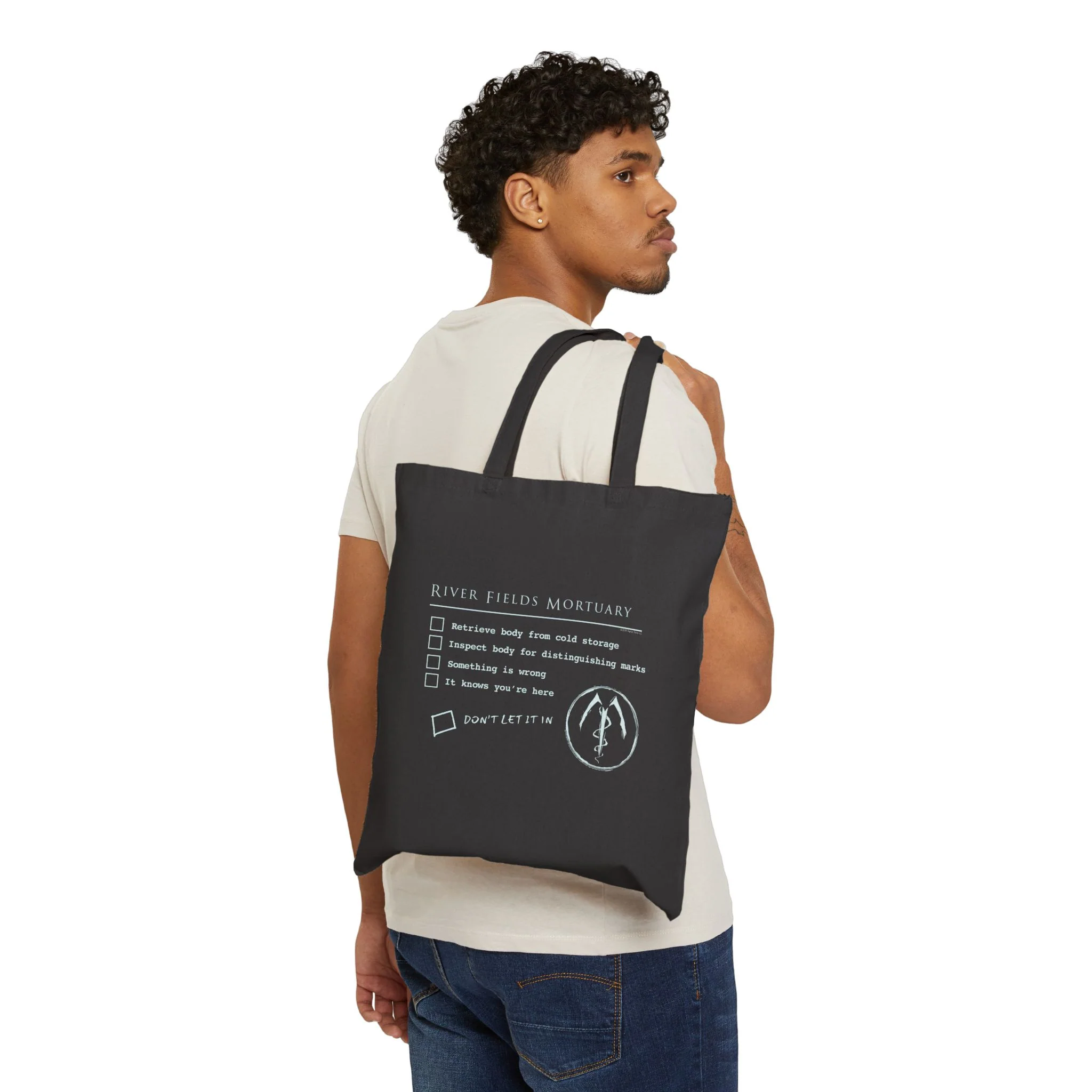 Mortuary Assistant Checklist Cotton Canvas Tote Bag - Image 7