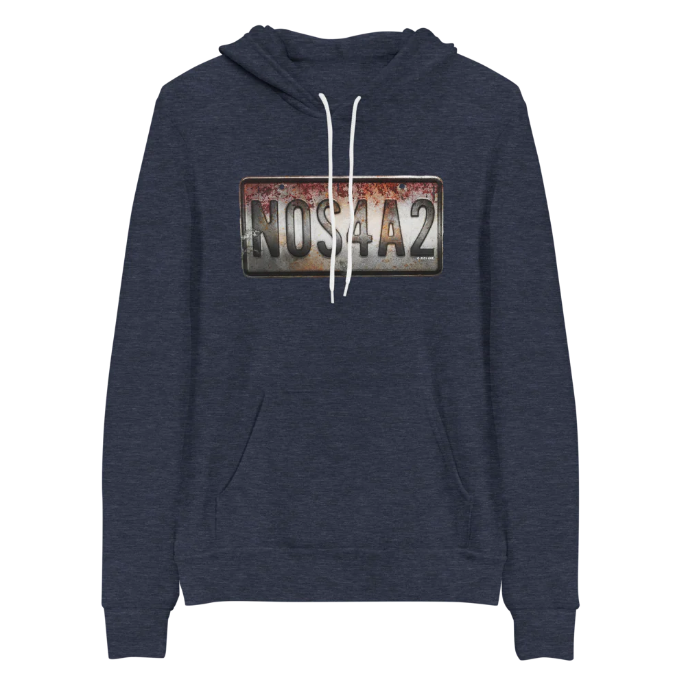 NOS4A2 License Plate Adult Fleece Hooded Sweatshirt - Image 4