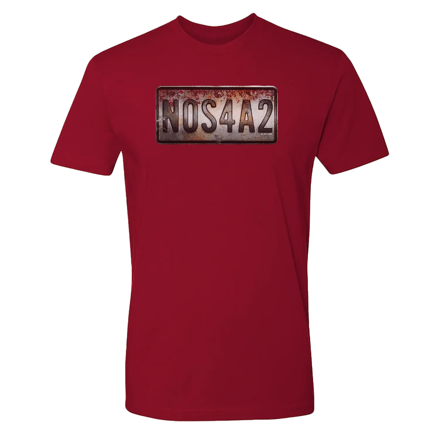 NOS4A2 License Plate Adult Short Sleeve T-Shirt - Image 3