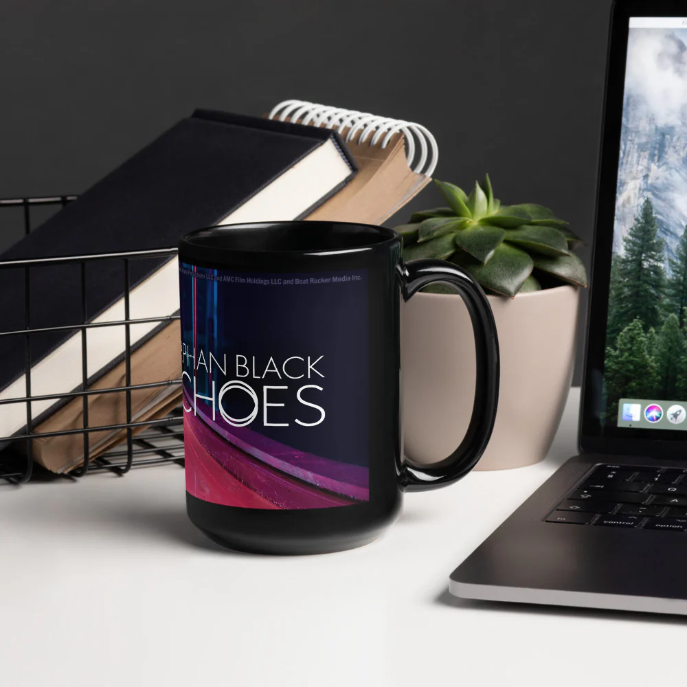 Orphan Black Echoes Key Art Black Glossy Mug - Image 11