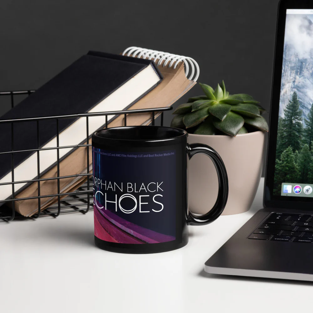 Orphan Black Echoes Key Art Black Glossy Mug - Image 3