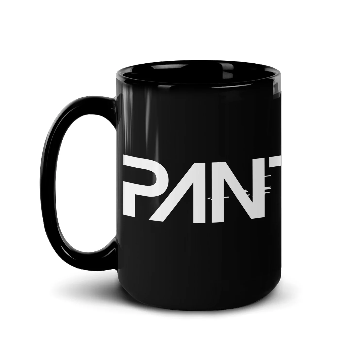 Pantheon Logo Black Mug - Image 5
