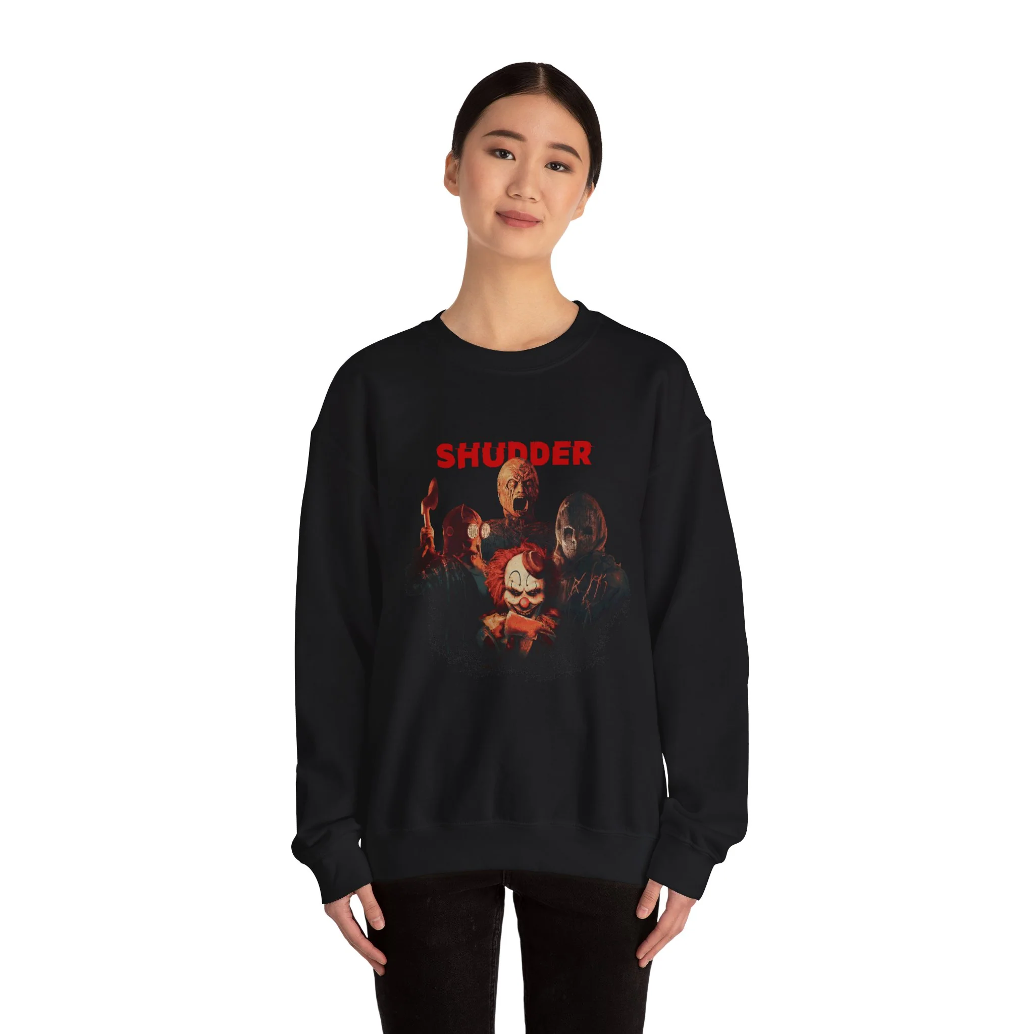 Shudder Villains Mashup Crewneck Sweatshirt - Image 4