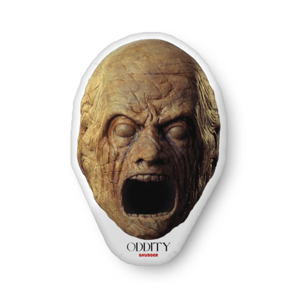 Shudder 10 Oddity Wooden Man Pillow