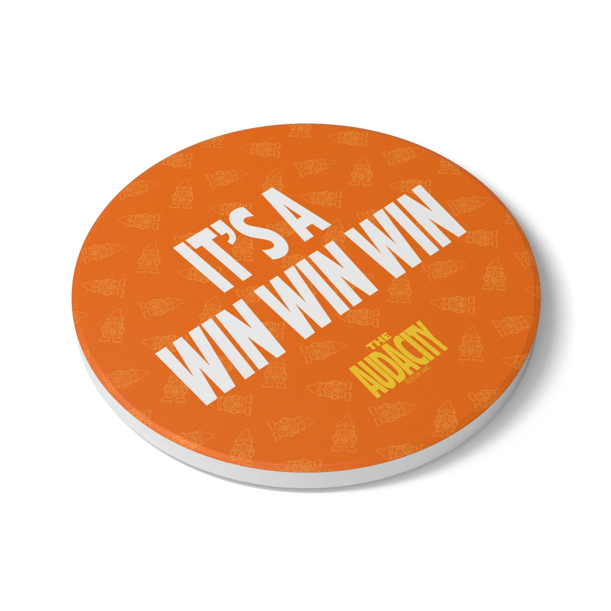 The Audacity It's A Win Win Win Ceramic Coaster - Image 4