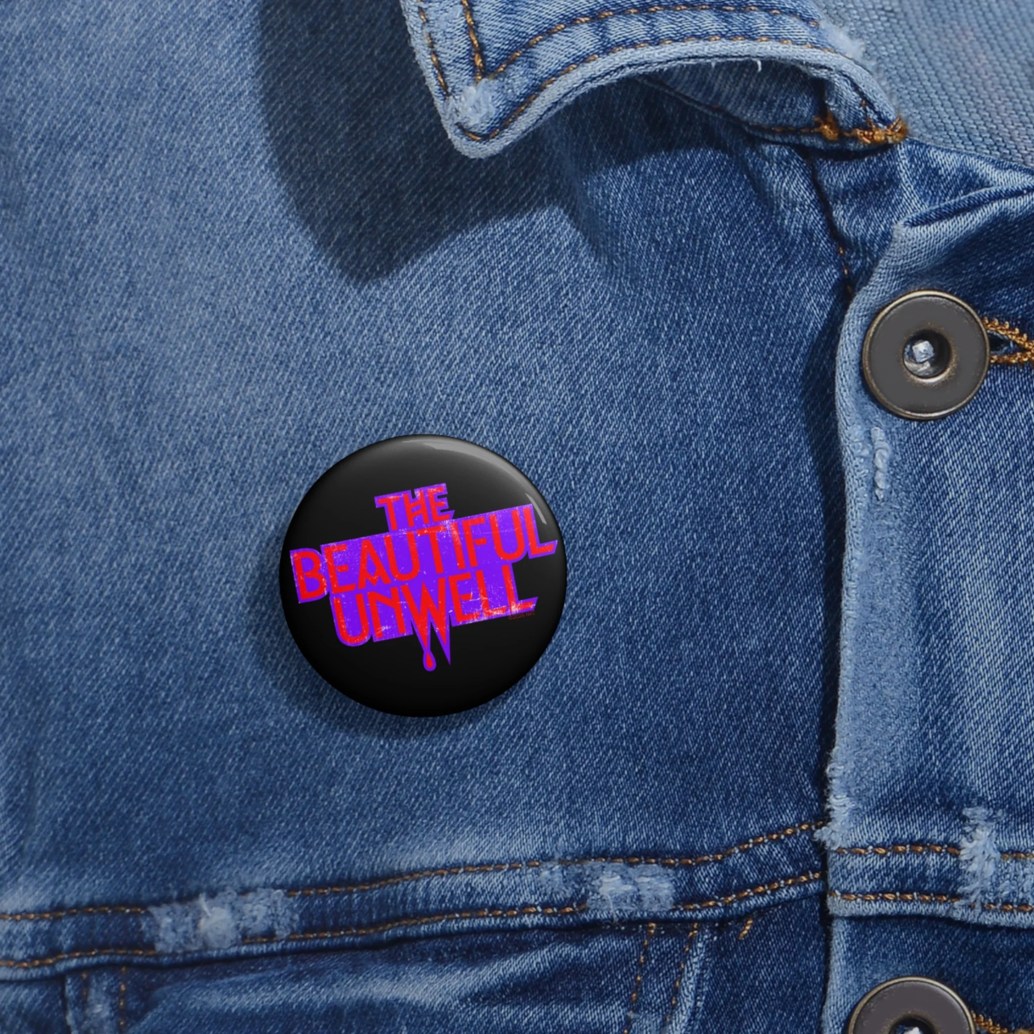 The Vampire Lestat Beautiful Unwell Pin Button - Image 2