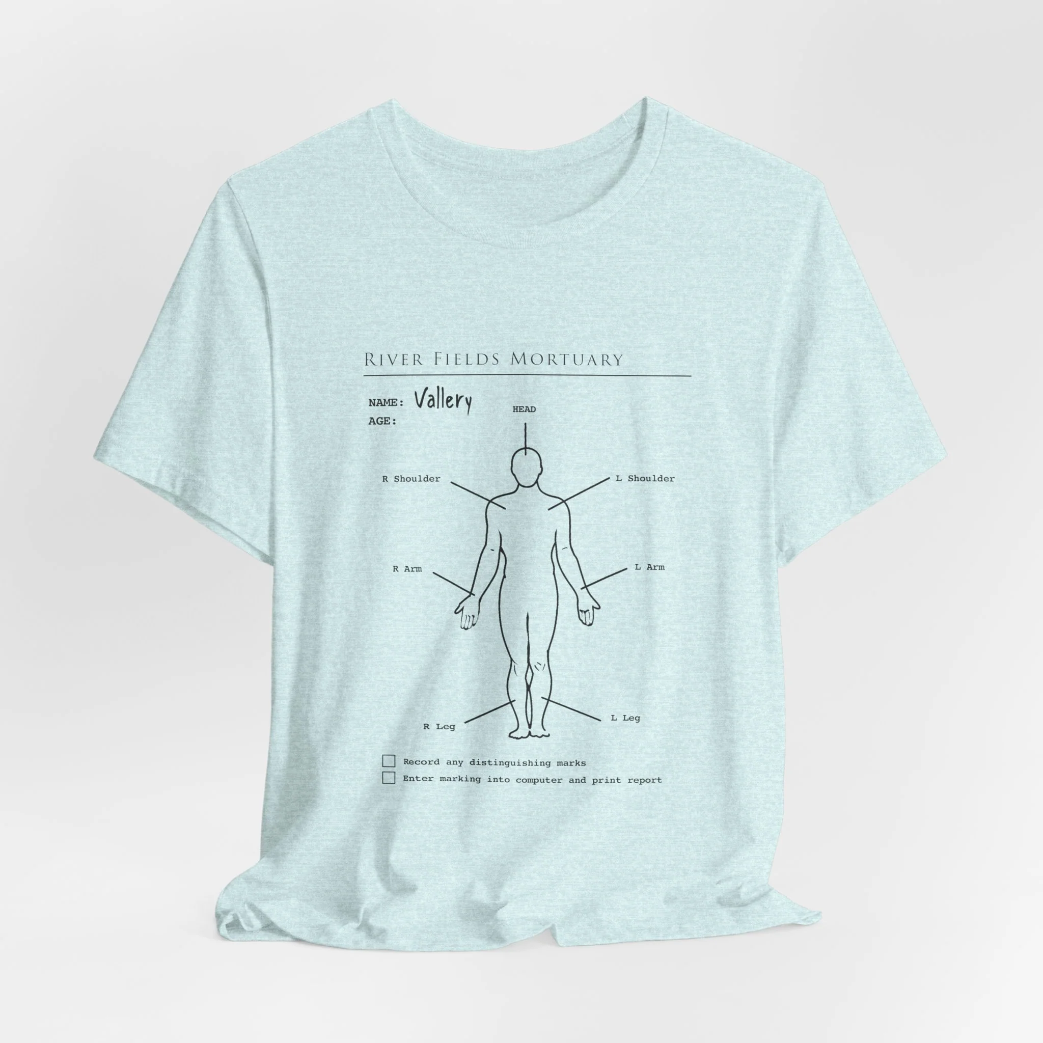 The Mortuary Assistant Clipboard Bella Canvas T-Shirt - Image 7