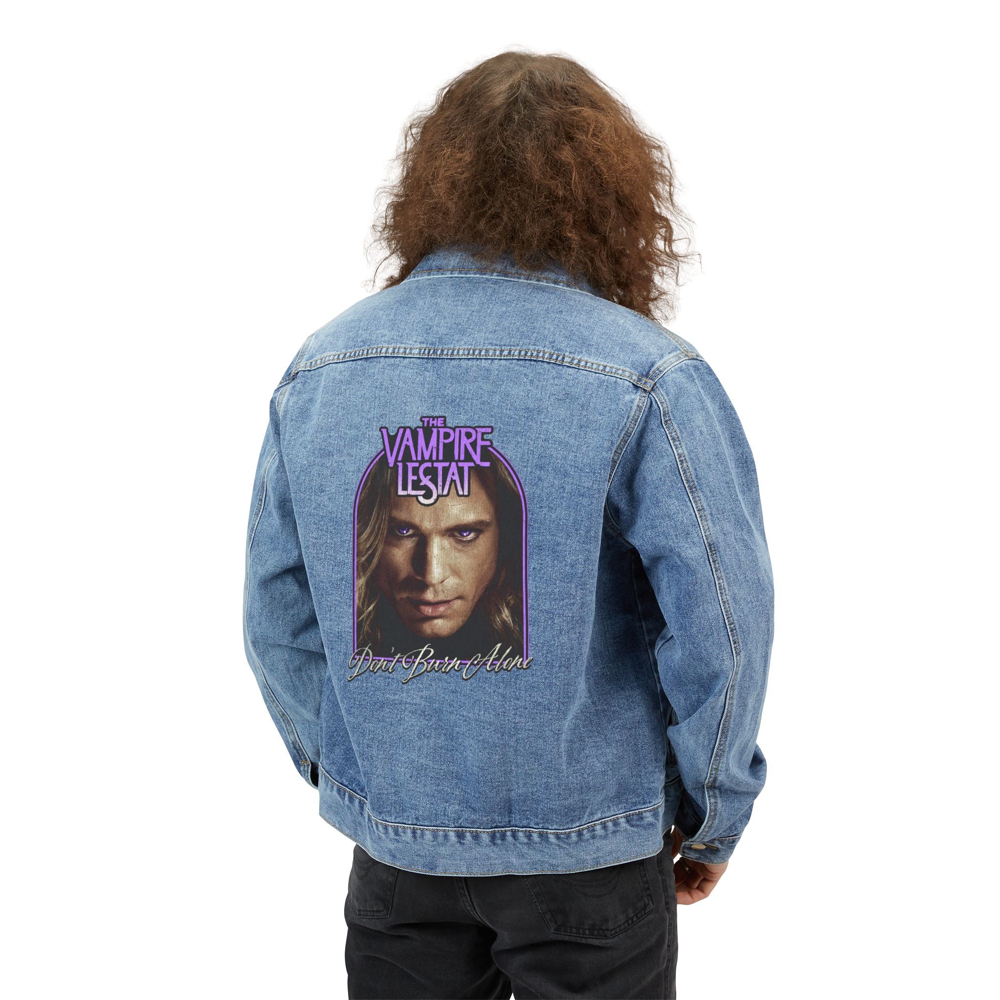 The Vampire Lestat Don’t Burn Alone Denim Jacket - Image 4