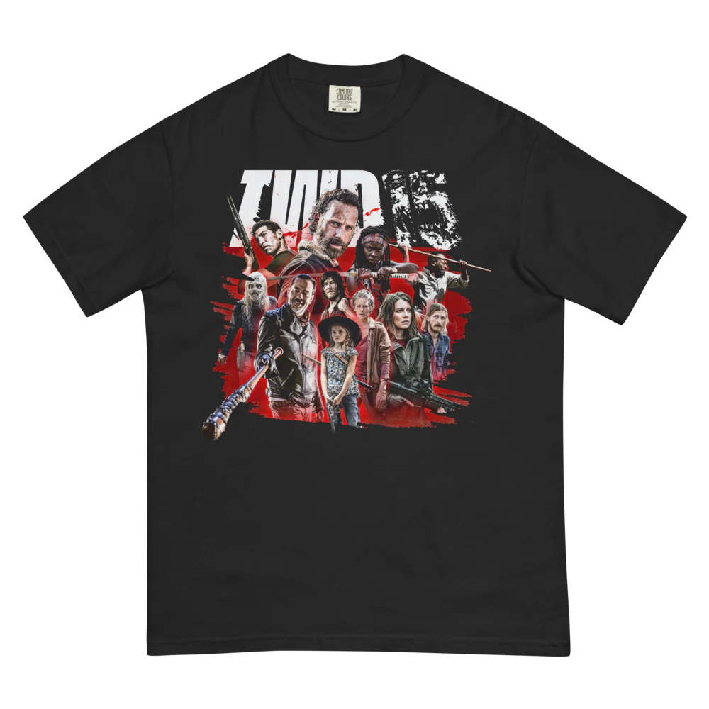 The Walking Dead 15th Anniversary Character Mashup T-Shirt