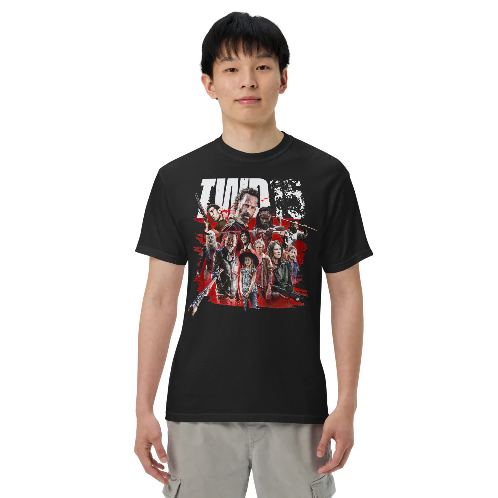The Walking Dead 15th Anniversary Character Mashup T-Shirt - Image 7