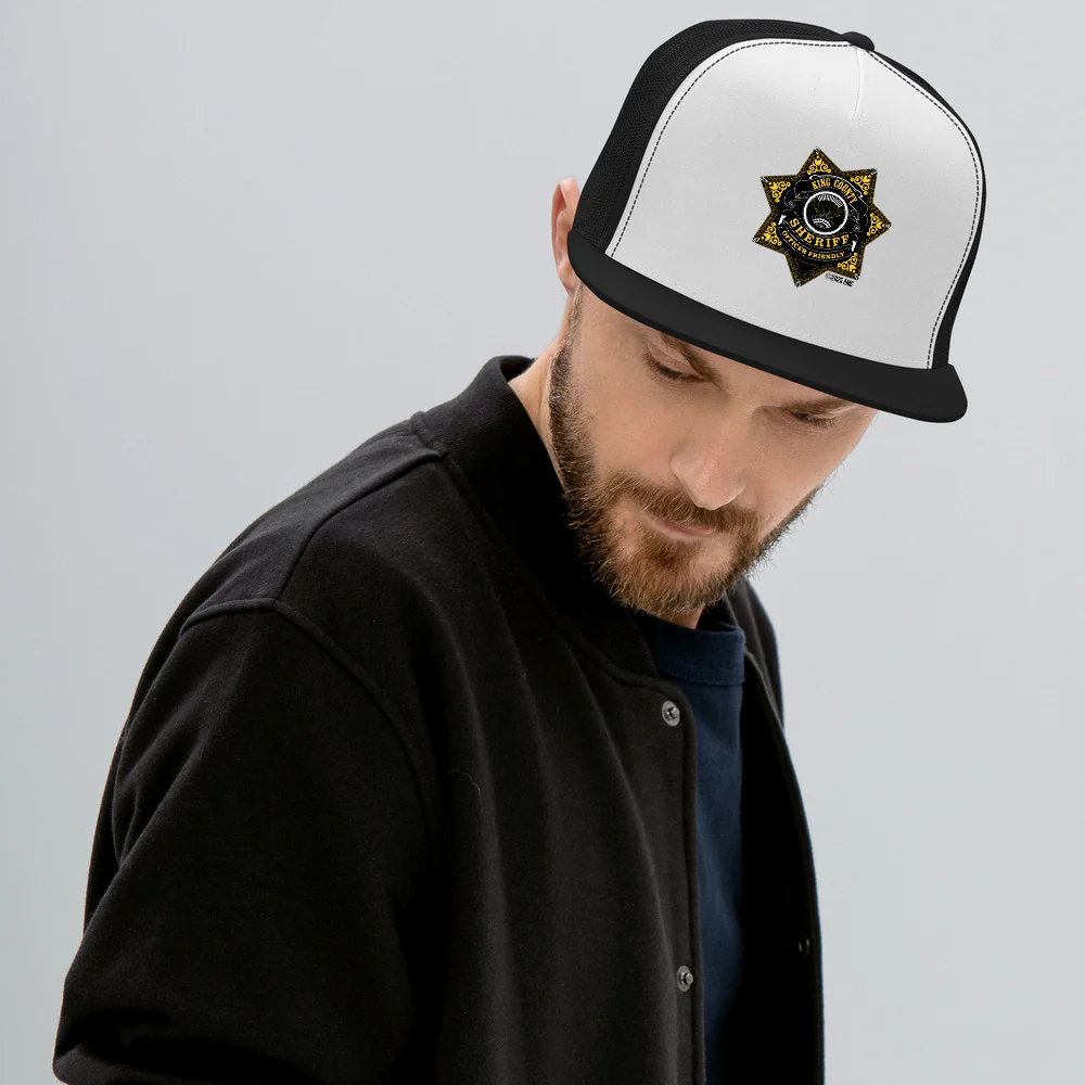 The Walking Dead 15th Anniversary Officer Friendly Trucker Hat - Image 4