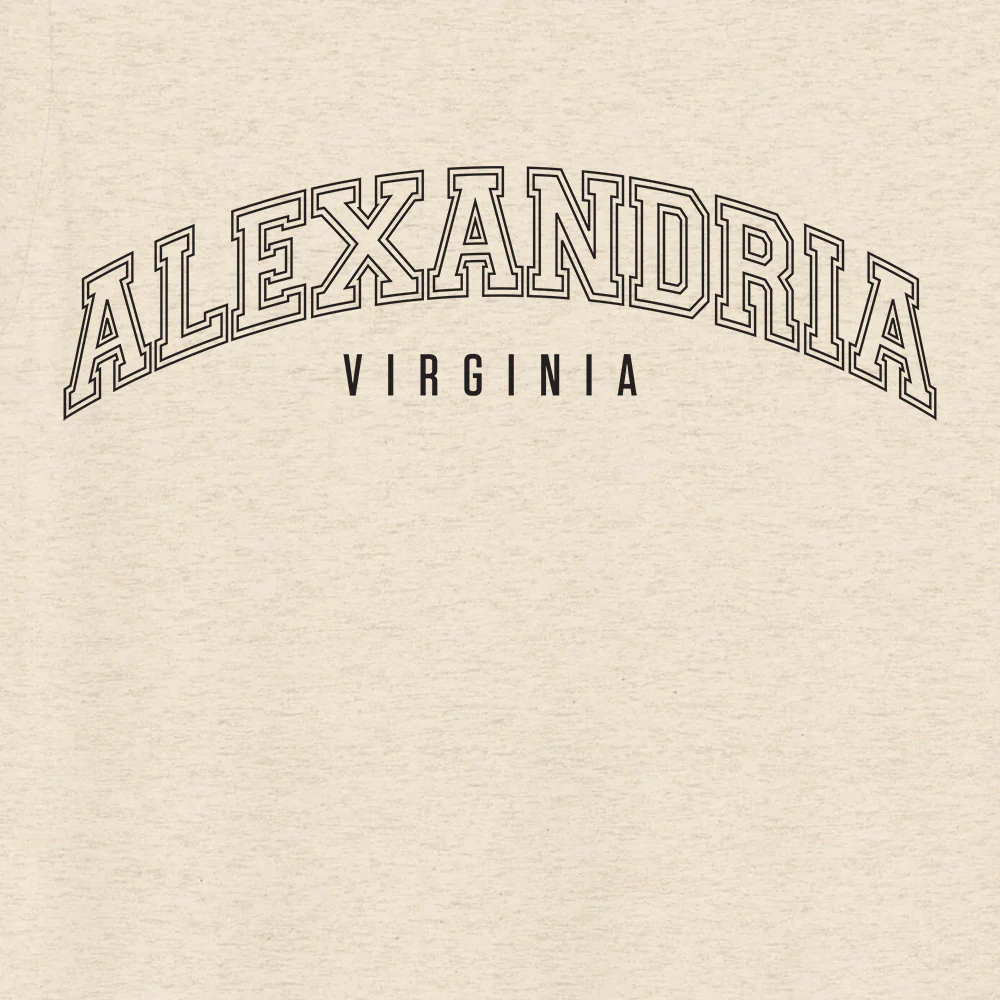 The Walking Dead Alexandria Collegiate Adult Tri-Blend T-Shirt - Image 2