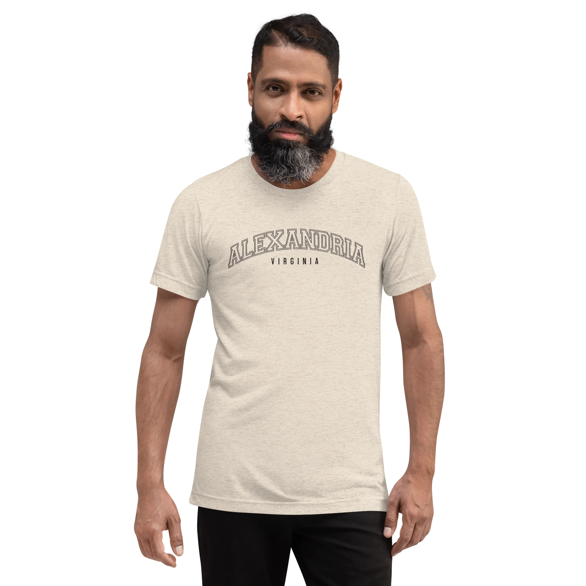 The Walking Dead Alexandria Collegiate Adult Tri-Blend T-Shirt - Image 4