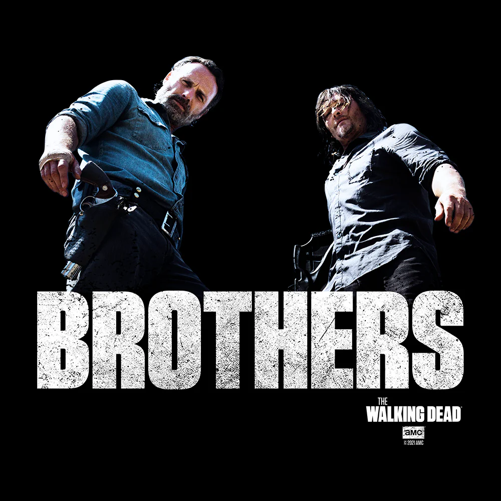 The Walking Dead Brothers Adult Short Sleeve T-Shirt - Image 2