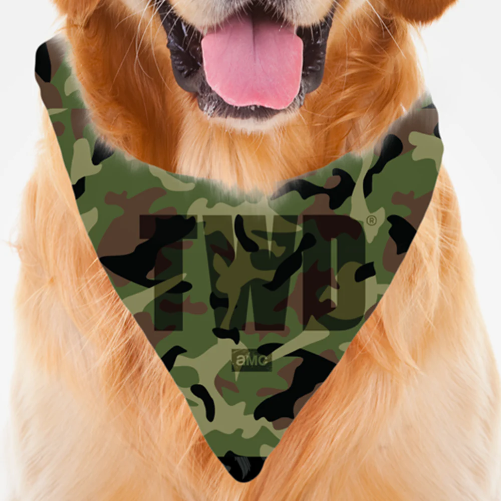 The Walking Dead Camo Logo Pet Bandana - Image 2