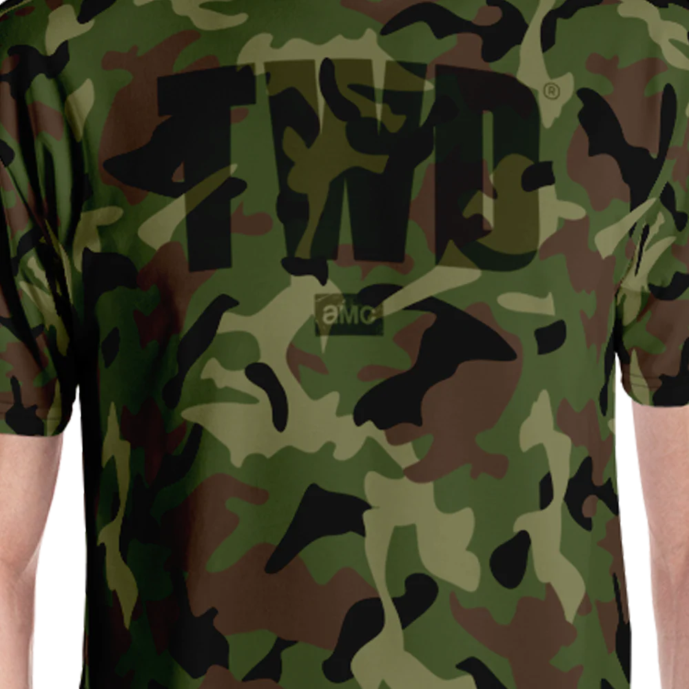 The Walking Dead Camo Logo Unisex Short Sleeve T-Shirt - Image 3