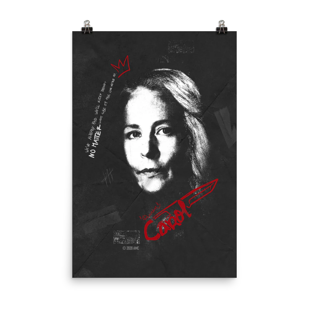 The Walking Dead Carol Graffiti Premium Satin Poster - Image 2