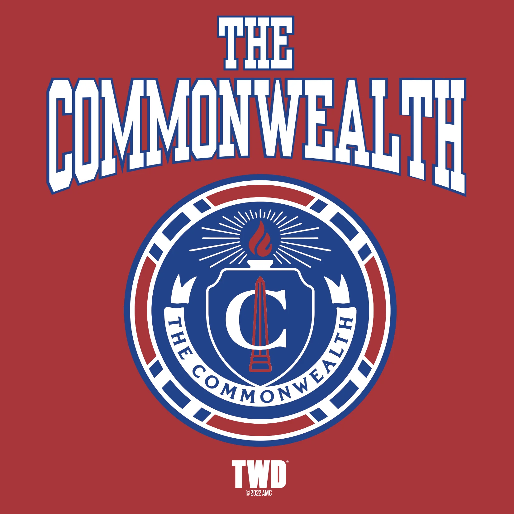 The Walking Dead Commonwealth Collegiate Die Cut Sticker - Image 2
