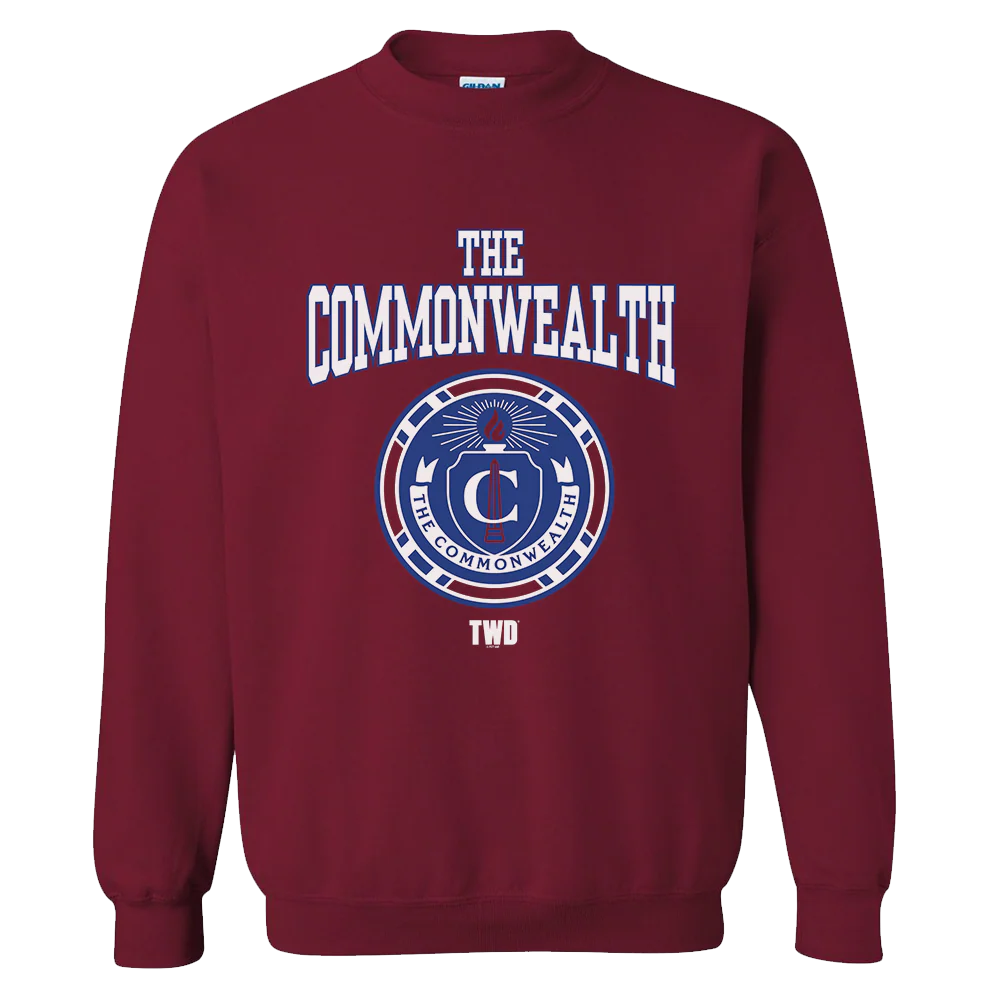 The Walking Dead Commonwealth Collegiate Fleece Crewneck Sweatshirt