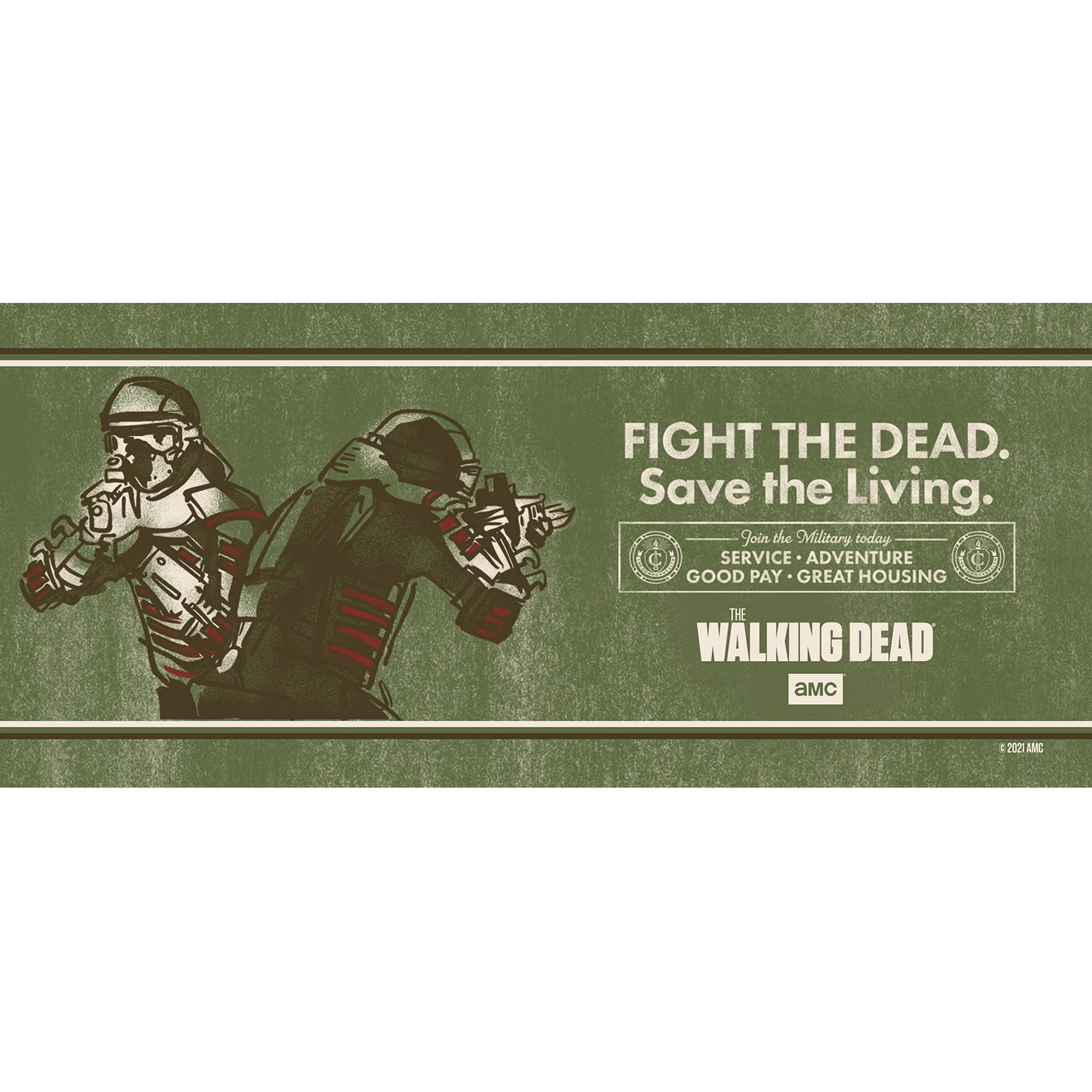 The Walking Dead Commonwealth Poster Black Mug - Image 2